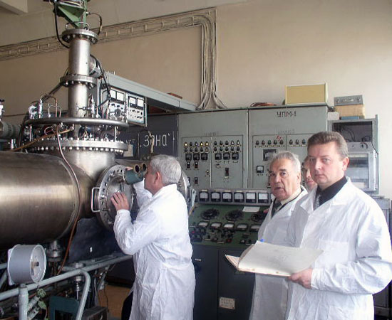 Electron beam melting unit